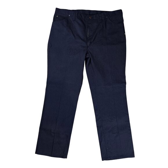 Wrangler Other - Vintage Wrangler Mens Blue Pinstriped Talon Pants Size 42 Regular NWOT